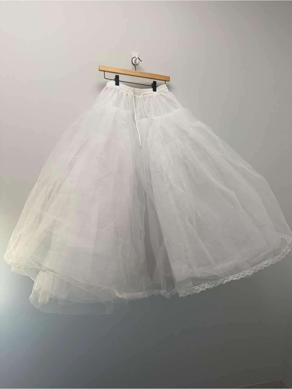Women's White Tulle Petticoat Skirt - Bridal, Formal Underskirt